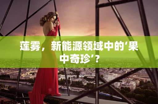 莲雾，新能源领域中的‘果中奇珍’？