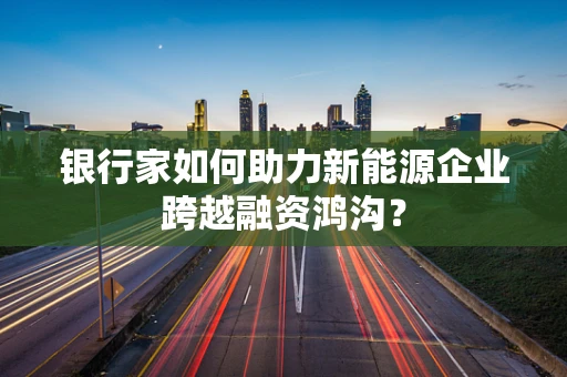 银行家如何助力新能源企业跨越融资鸿沟？