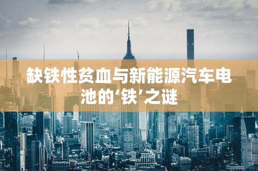 缺铁性贫血与新能源汽车电池的‘铁’之谜