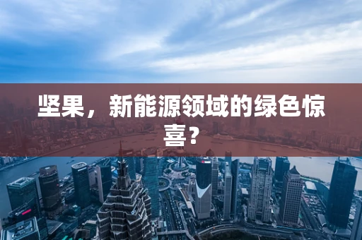 坚果，新能源领域的绿色惊喜？