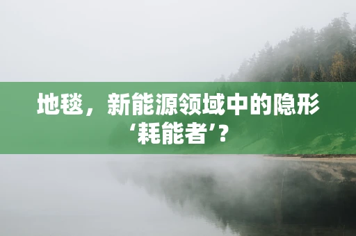 地毯，新能源领域中的隐形‘耗能者’？