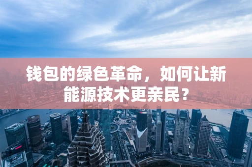 钱包的绿色革命，如何让新能源技术更亲民？