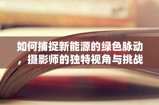 如何捕捉新能源的绿色脉动，摄影师的独特视角与挑战