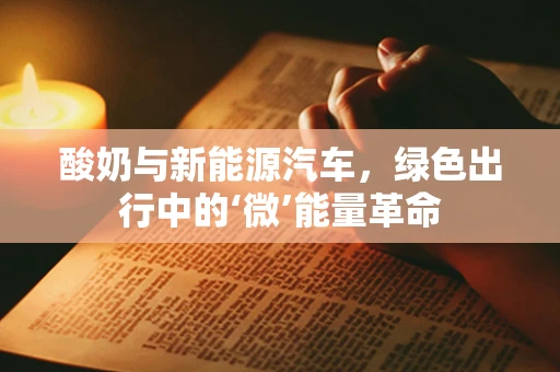酸奶与新能源汽车，绿色出行中的‘微’能量革命