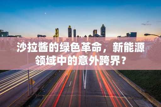 沙拉酱的绿色革命，新能源领域中的意外跨界？