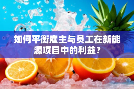 如何平衡雇主与员工在新能源项目中的利益？