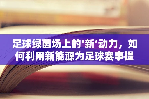 足球绿茵场上的‘新’动力，如何利用新能源为足球赛事提供可持续能源？