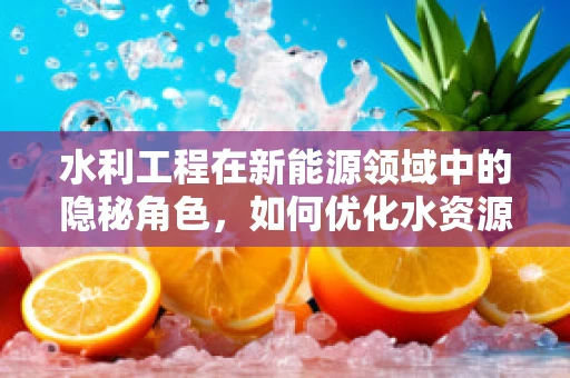 水利工程在新能源领域中的隐秘角色，如何优化水资源利用以促进可再生能源发展？