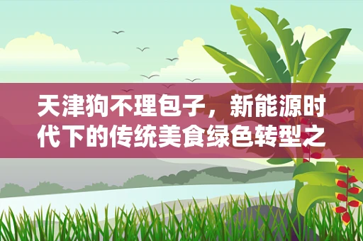 天津狗不理包子，新能源时代下的传统美食绿色转型之路？