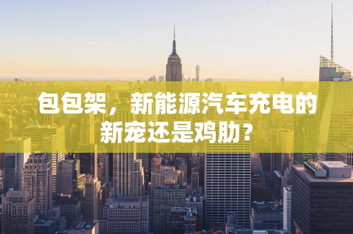 包包架，新能源汽车充电的新宠还是鸡肋？