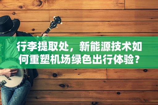 行李提取处，新能源技术如何重塑机场绿色出行体验？