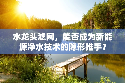 水龙头滤网，能否成为新能源净水技术的隐形推手？