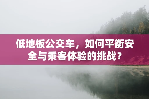 低地板公交车，如何平衡安全与乘客体验的挑战？
