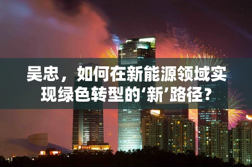 吴忠，如何在新能源领域实现绿色转型的‘新’路径？