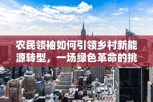 农民领袖如何引领乡村新能源转型，一场绿色革命的挑战与机遇？