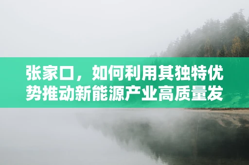 张家口，如何利用其独特优势推动新能源产业高质量发展？