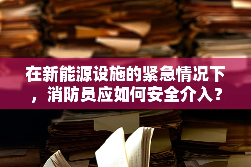 在新能源设施的紧急情况下，消防员应如何安全介入？