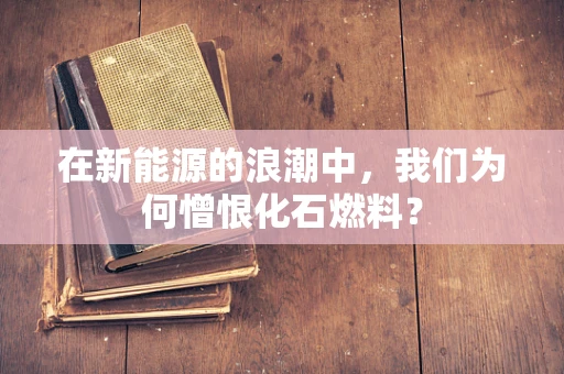 在新能源的浪潮中，我们为何憎恨化石燃料？