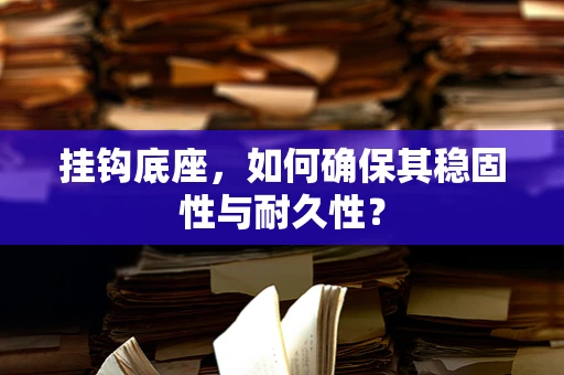 挂钩底座，如何确保其稳固性与耐久性？