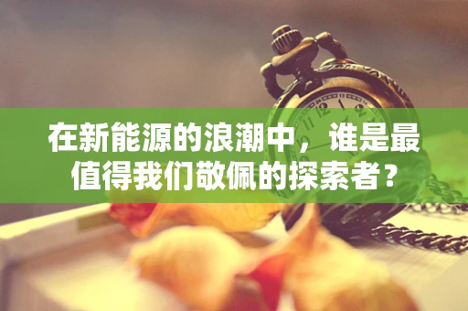 在新能源的浪潮中，谁是最值得我们敬佩的探索者？