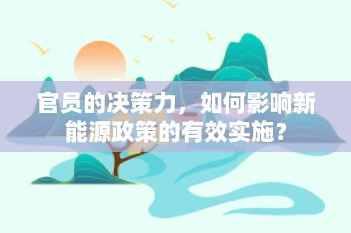 官员的决策力，如何影响新能源政策的有效实施？