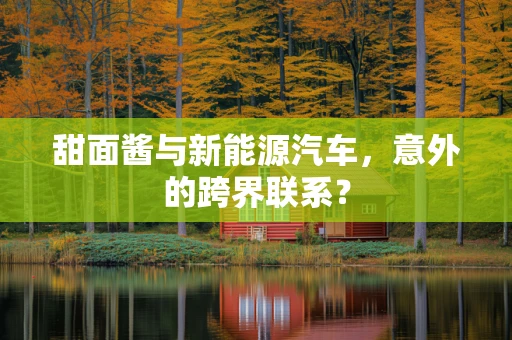 甜面酱与新能源汽车，意外的跨界联系？