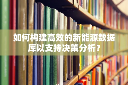 如何构建高效的新能源数据库以支持决策分析？