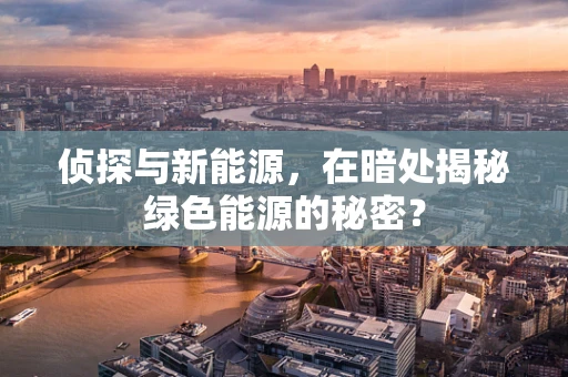 侦探与新能源，在暗处揭秘绿色能源的秘密？