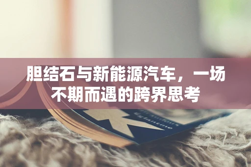 胆结石与新能源汽车，一场不期而遇的跨界思考