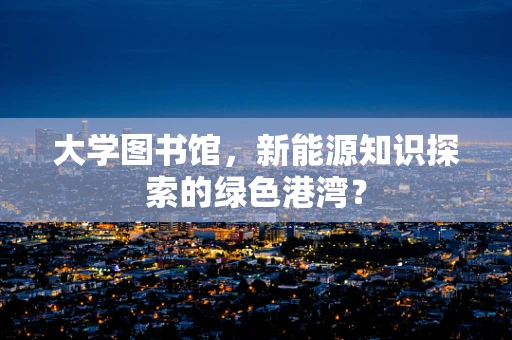 大学图书馆，新能源知识探索的绿色港湾？