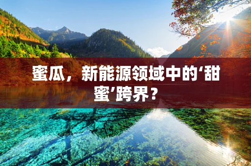 蜜瓜，新能源领域中的‘甜蜜’跨界？