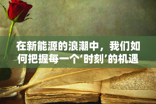 在新能源的浪潮中，我们如何把握每一个‘时刻’的机遇？