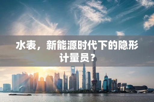水表，新能源时代下的隐形计量员？