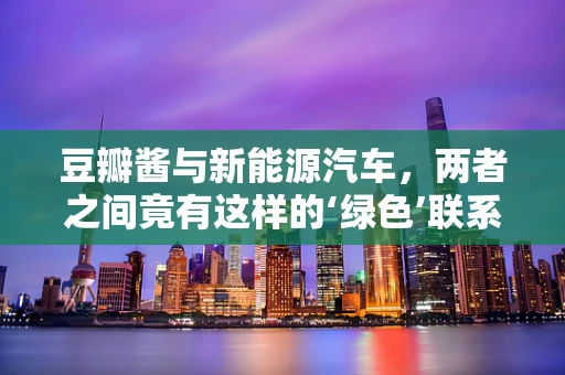 豆瓣酱与新能源汽车，两者之间竟有这样的‘绿色’联系？