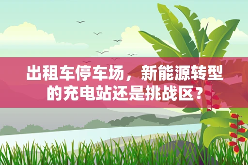 出租车停车场，新能源转型的充电站还是挑战区？