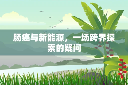 肠癌与新能源，一场跨界探索的疑问