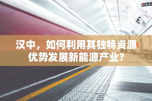汉中，如何利用其独特资源优势发展新能源产业？