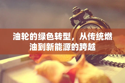 油轮的绿色转型，从传统燃油到新能源的跨越