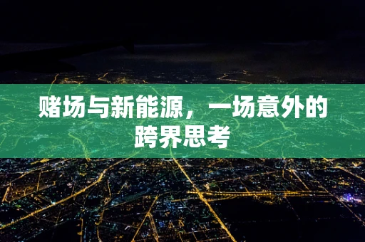 赌场与新能源，一场意外的跨界思考