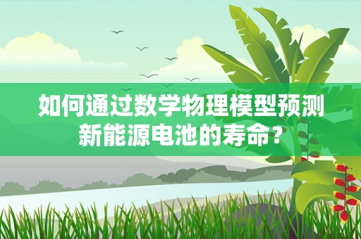 如何通过数学物理模型预测新能源电池的寿命？