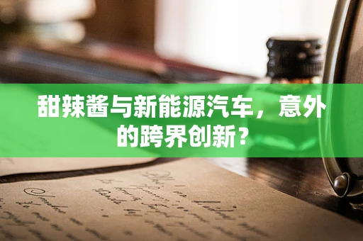 甜辣酱与新能源汽车，意外的跨界创新？