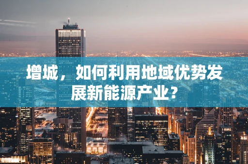 增城，如何利用地域优势发展新能源产业？