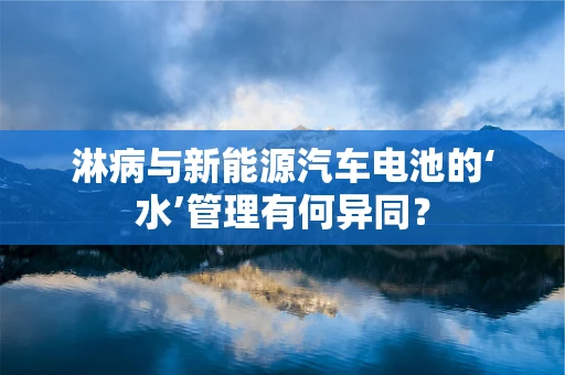 淋病与新能源汽车电池的‘水’管理有何异同？