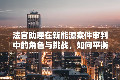 法官助理在新能源案件审判中的角色与挑战，如何平衡专业与法律知识？