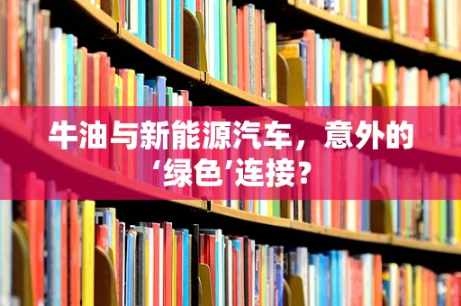 牛油与新能源汽车，意外的‘绿色’连接？