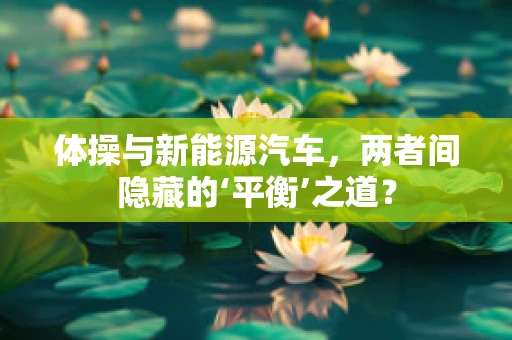 体操与新能源汽车，两者间隐藏的‘平衡’之道？