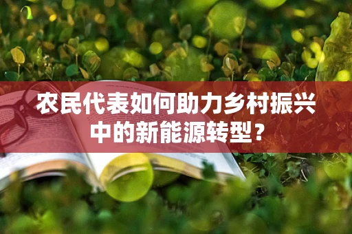 农民代表如何助力乡村振兴中的新能源转型？