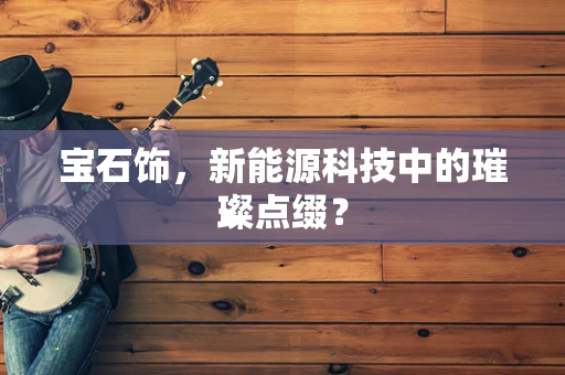 宝石饰，新能源科技中的璀璨点缀？
