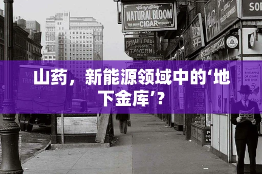 山药，新能源领域中的‘地下金库’？