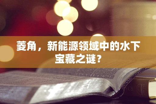 菱角，新能源领域中的水下宝藏之谜？
